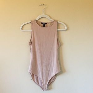 Forever21 tan stretchy bodysuit